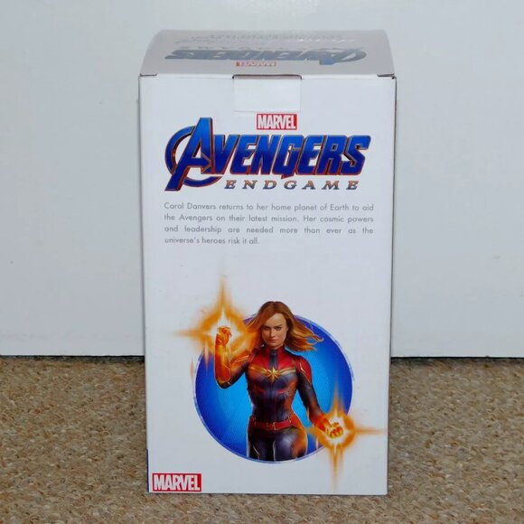 2019 NECA Head Knockers Marvel Avengers Endgame Captain Marvel Resin Figure MIB - Picture 7 of 10